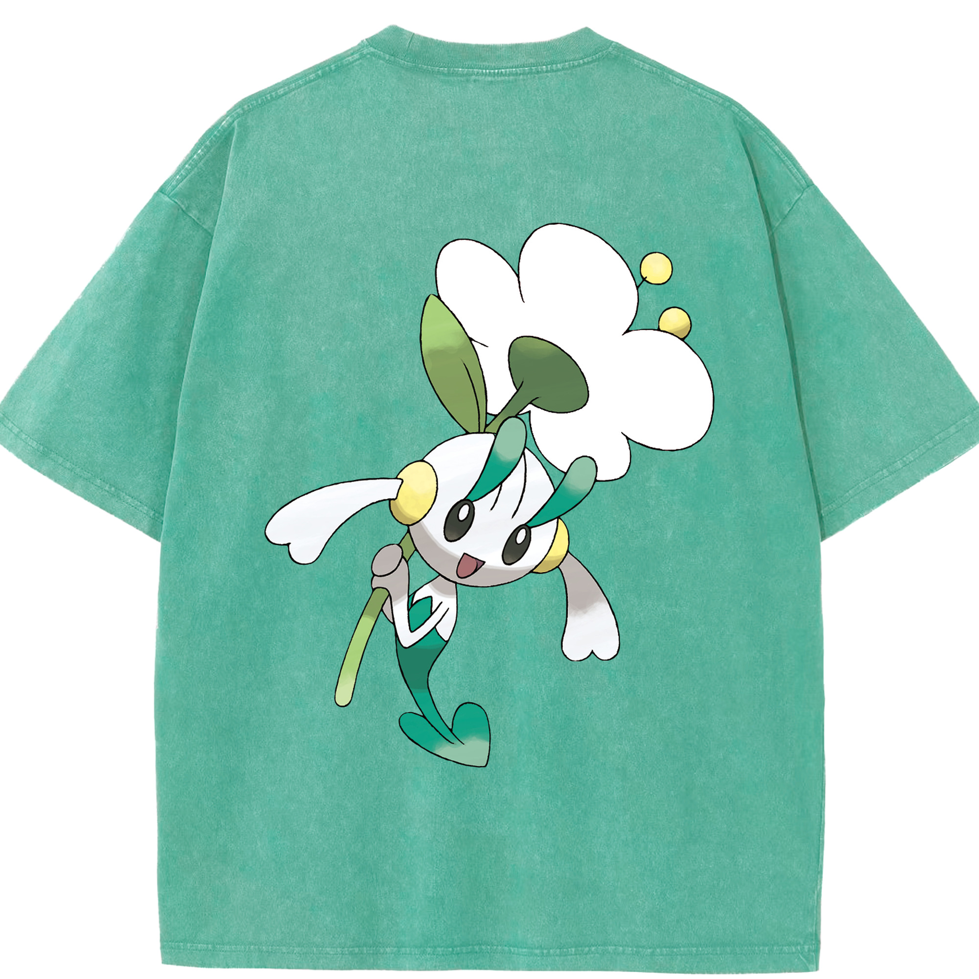 （画像用） ポケットモンスター Pokémon 綿100% ヴィンテージ風 半袖Tシャツ（背面プリント）